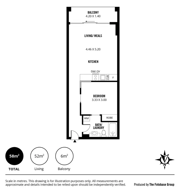 Floorplan of Homely apartment listing, 809/104 North Terrace, Adelaide SA 5000