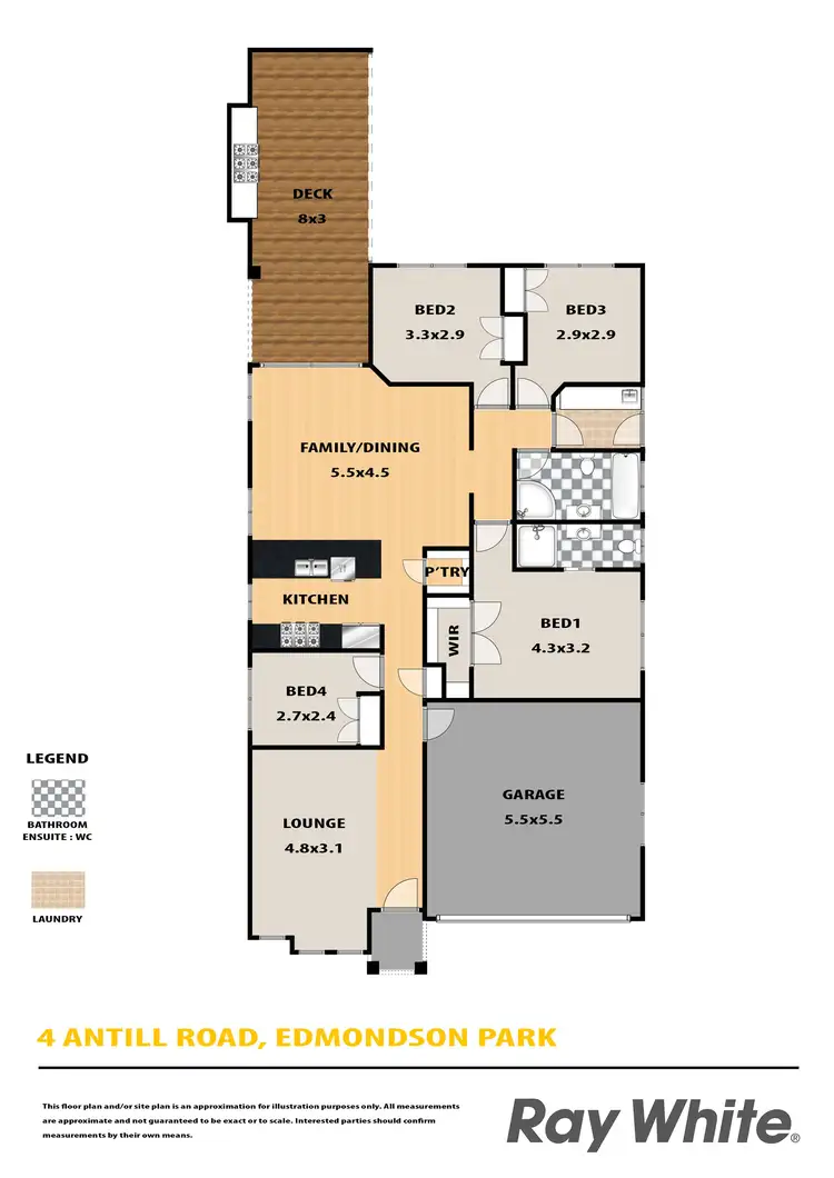 Floorplan of Homely house listing, 4 Antill Road, Edmondson Park NSW 2174