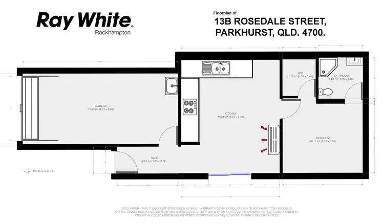Floorplan of Homely unit listing, 13B Rosedale Street, Parkhurst QLD 4702