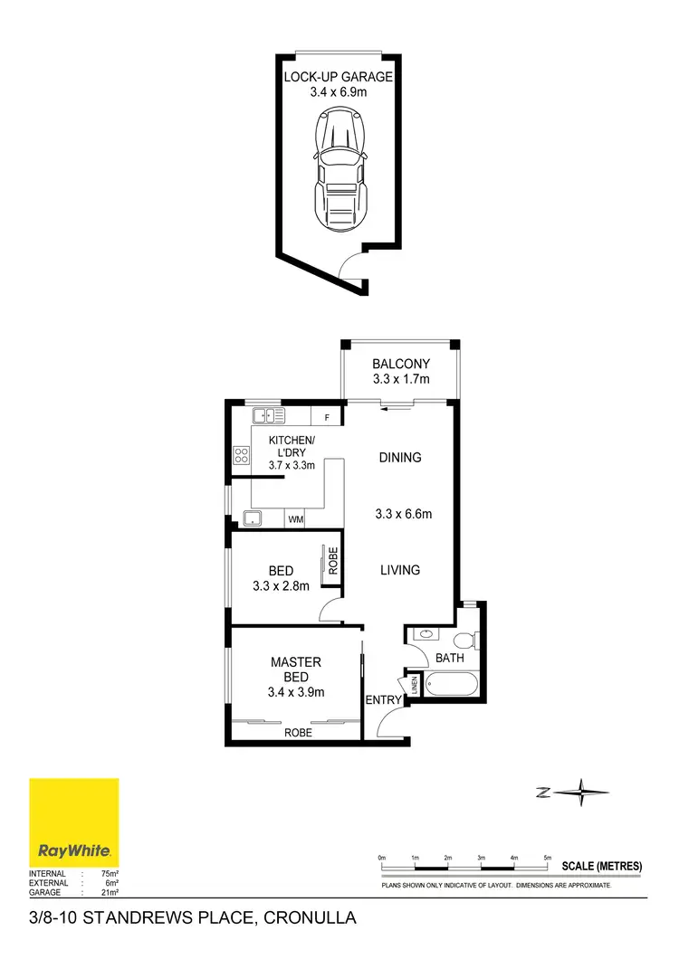 Floorplan of Homely apartment listing, 3/8-10 St Andrews Place, Cronulla NSW 2230