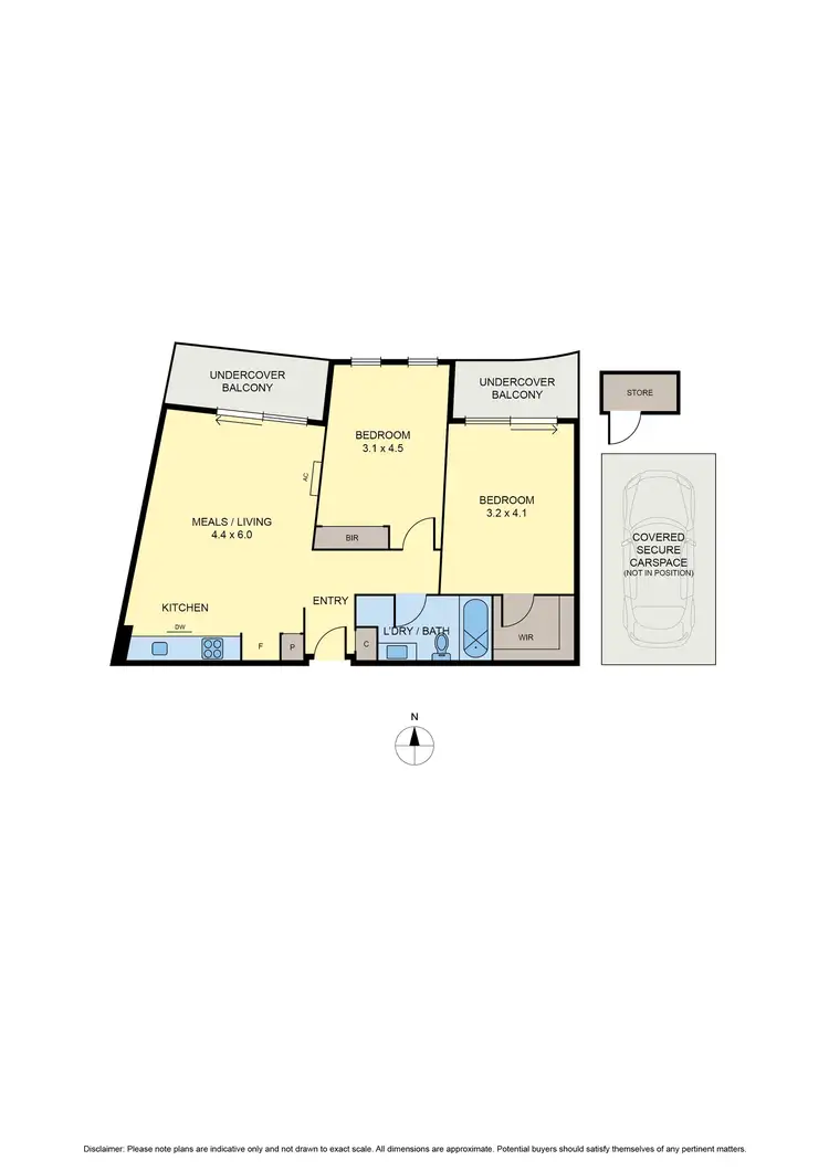 Floorplan of Homely apartment listing, 602/597-601 Sydney Road, Brunswick VIC 3056
