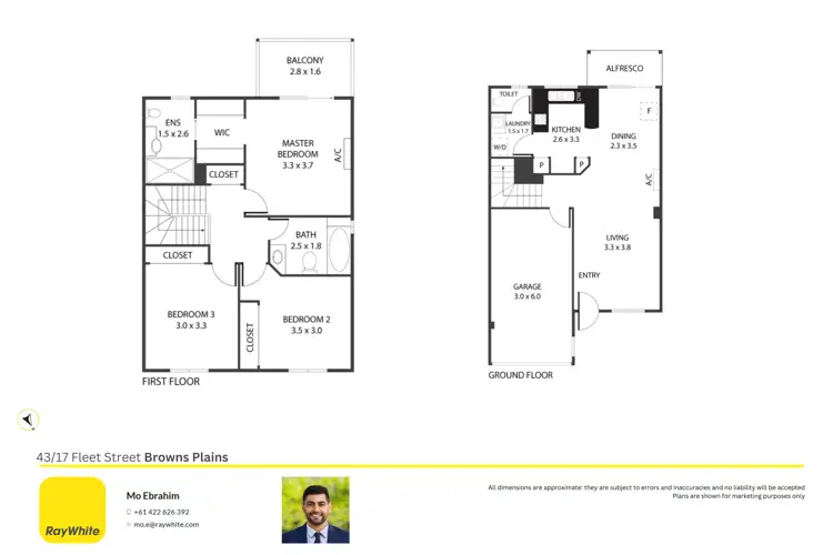 Floorplan of Homely townhouse listing, 43/17 Fleet Street, Browns Plains QLD 4118