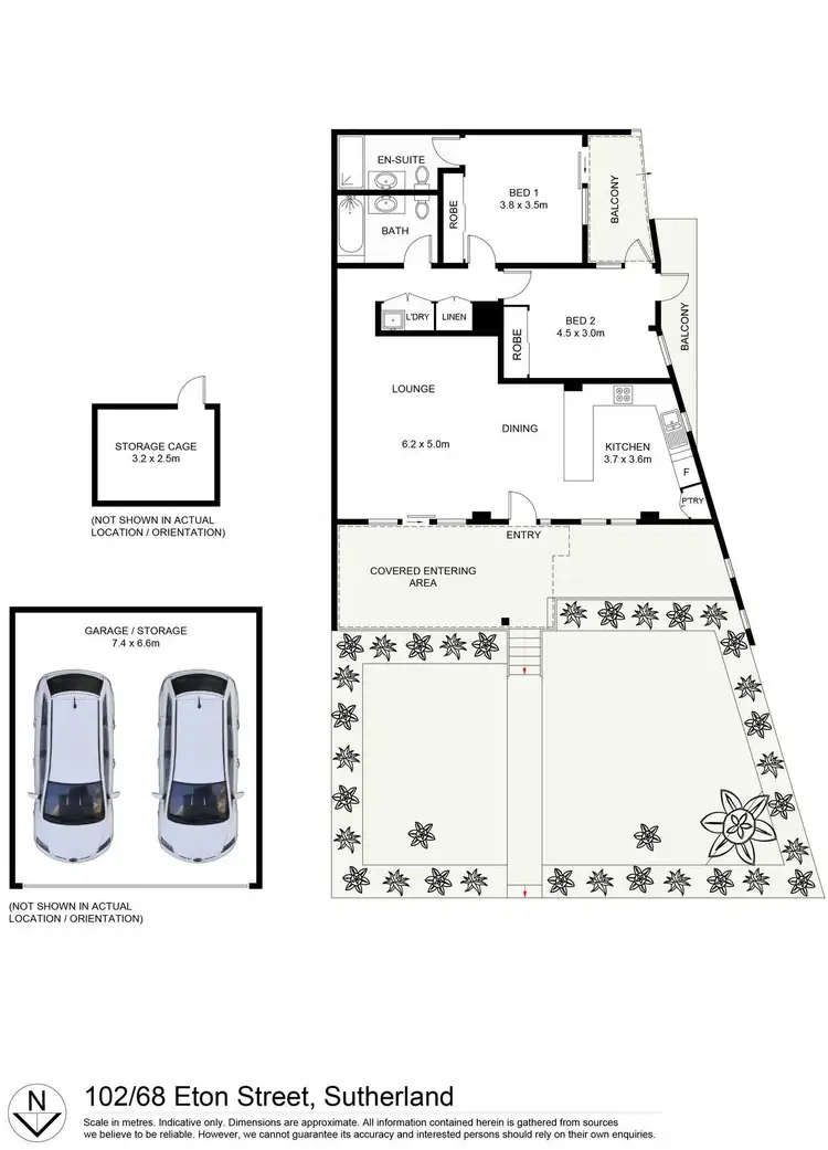 Floorplan of Homely apartment listing, 102/68 Eton Street, Sutherland NSW 2232