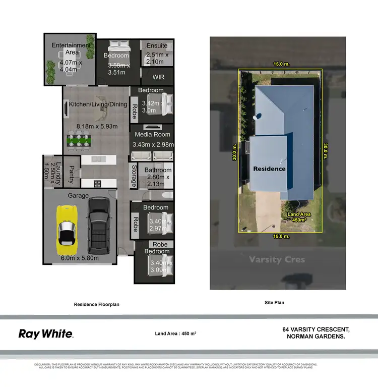 Floorplan of Homely house listing, 64 Varsity Crescent, Norman Gardens QLD 4701