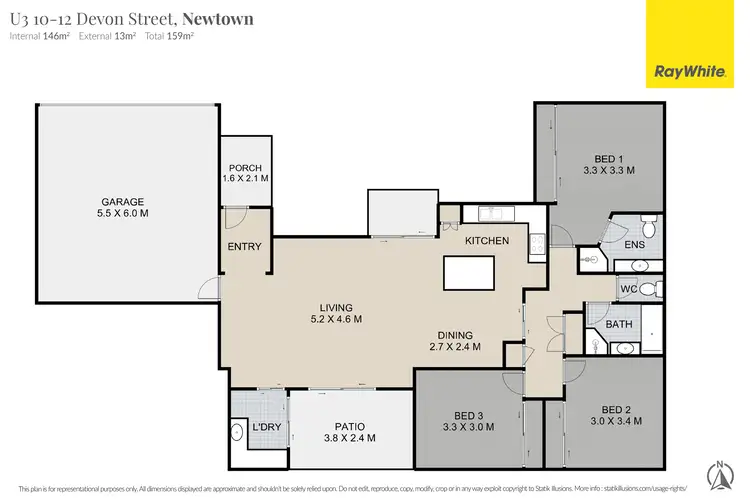Floorplan of Homely unit listing, 3/10-12 Devon Street, Newtown QLD 4350