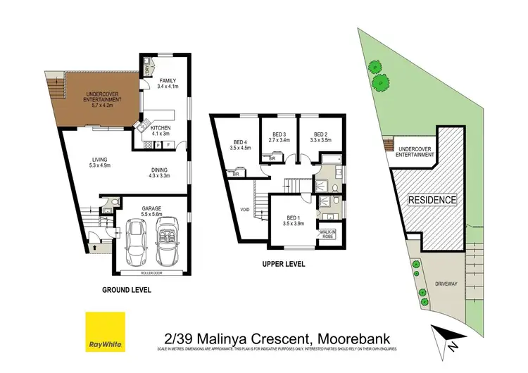 Floorplan of Homely house listing, 39A Malinya Crescent, Moorebank NSW 2170
