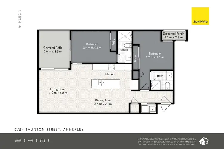 Floorplan of Homely unit listing, 3/54 Taunton Street, Annerley QLD 4103