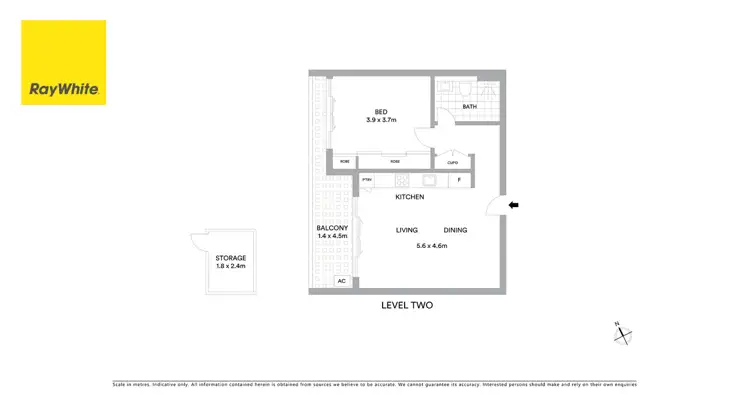 Floorplan of Homely apartment listing, 224/39-47 Mentmore Avenue, Rosebery NSW 2018