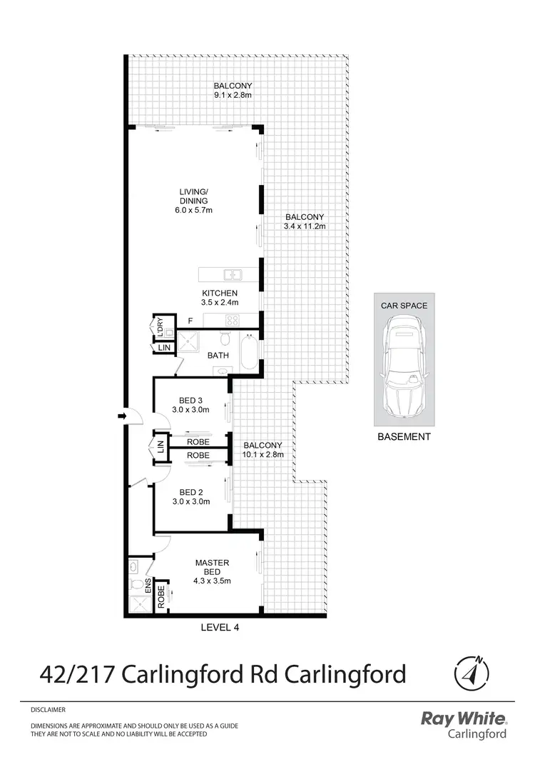 Floorplan of Homely apartment listing, 42/217-221 Carlingford Road, Carlingford NSW 2118