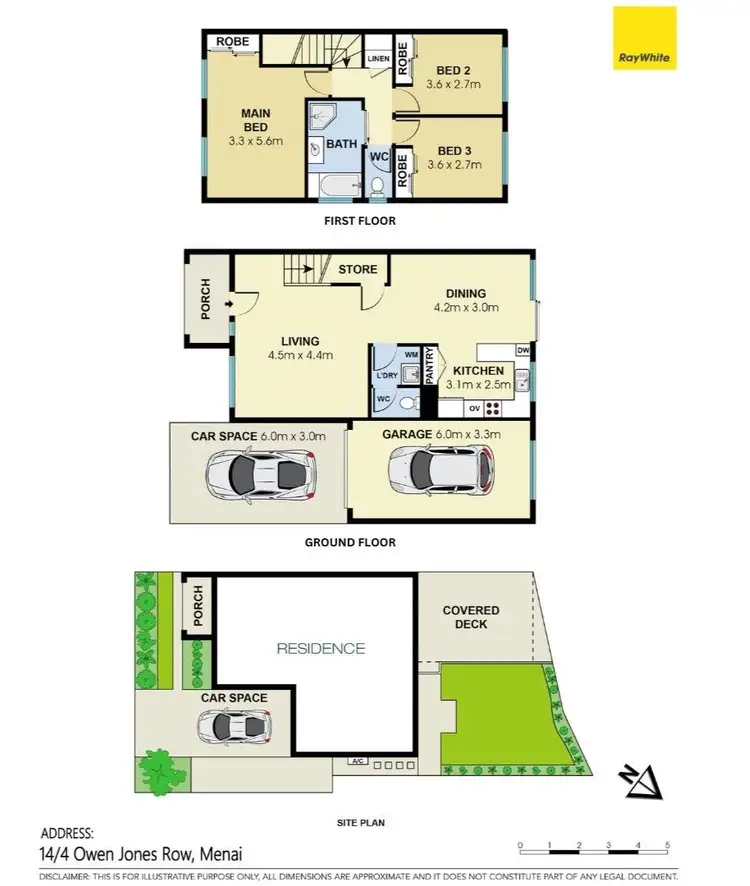 Floorplan of Homely townhouse listing, 14/4 Owen Jones Row, Menai NSW 2234