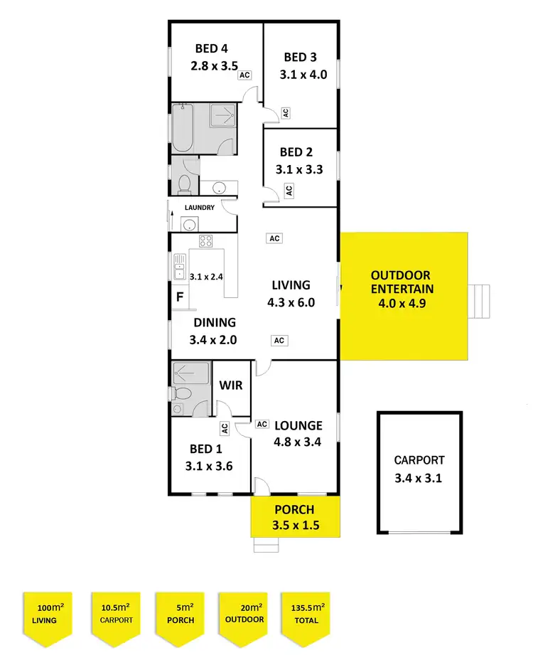 Floorplan of Homely house listing, 10 Watson Crescent, Port Elliot SA 5212