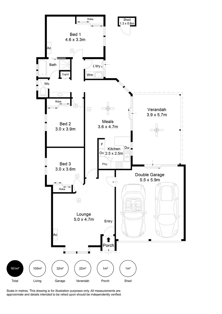 Floorplan of Homely house listing, 1/12 Bartlett Terrace, Semaphore Park SA 5019