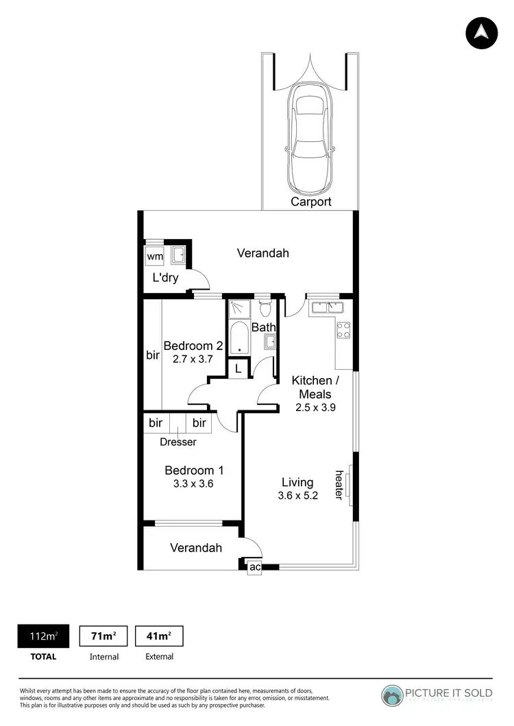 Floorplan of Homely unit listing, 17/11-15 O G Road, Klemzig SA 5087