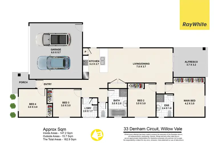 Floorplan of Homely house listing, 33 Denham Circuit, Willow Vale QLD 4209