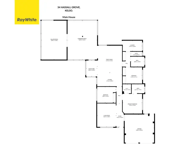 Floorplan of Homely house listing, 34 Hassall Grove, Kelso NSW 2795