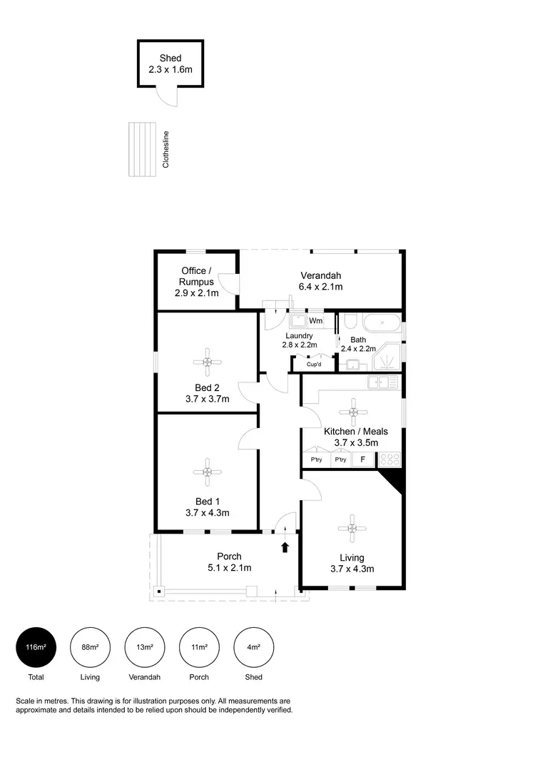 Floorplan of Homely house listing, 34 Newman Street, Semaphore SA 5019