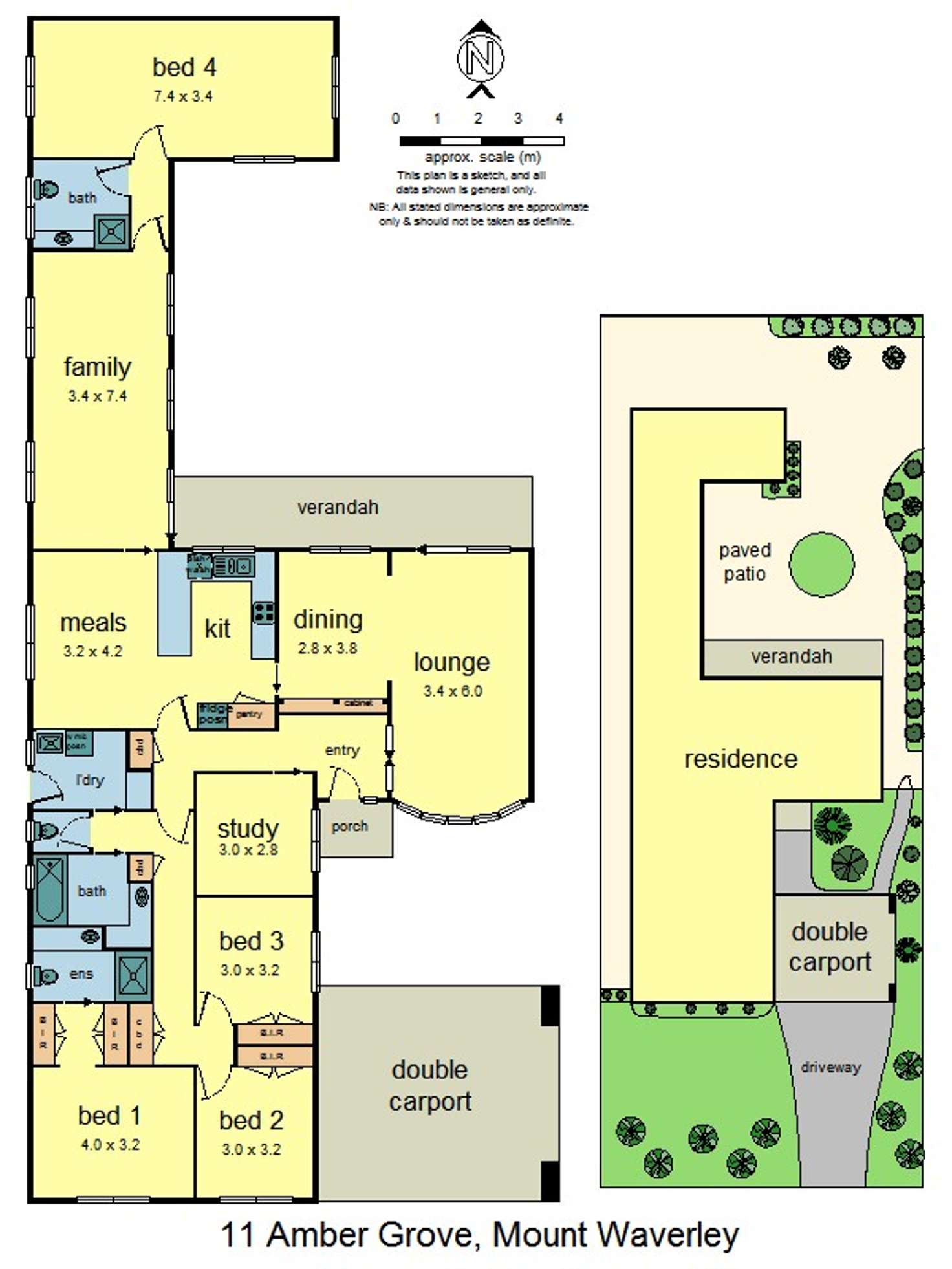 Floorplan of Homely house listing, 11 Amber Gr, Mount Waverley VIC