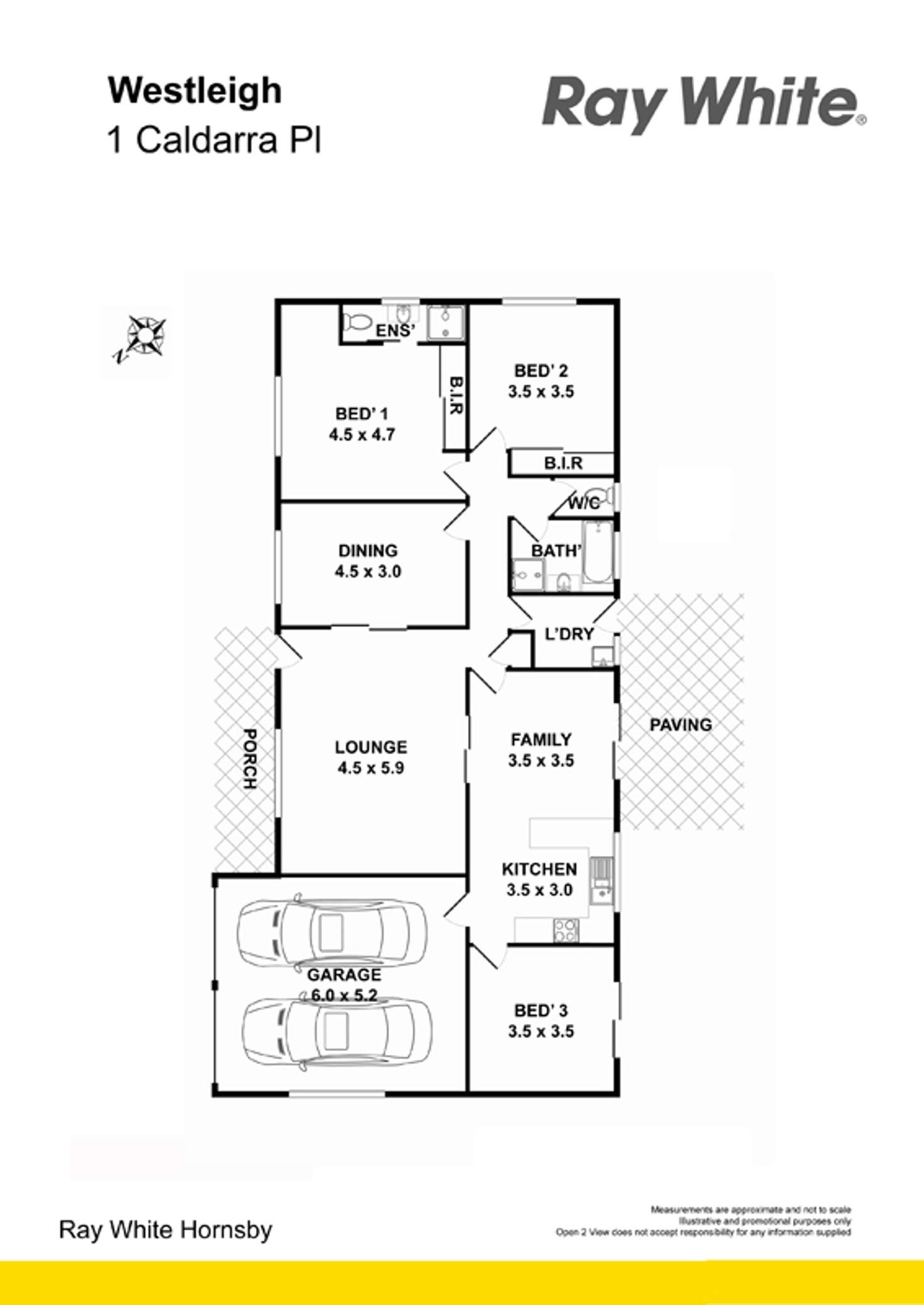 Floorplan of Homely house listing, 1 Caldarra Pl, Westleigh NSW