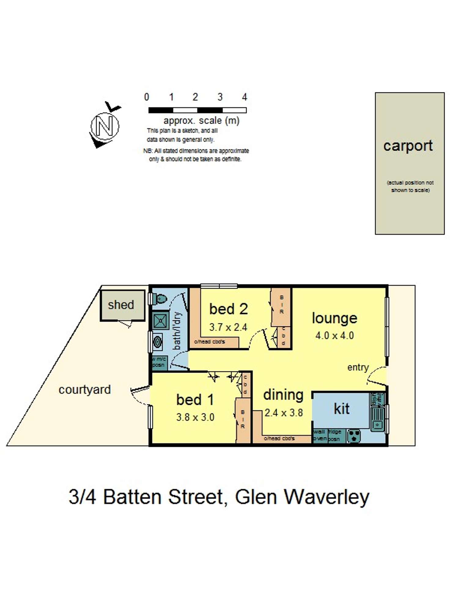 Floorplan of Homely unit listing, 3/4 Batten St, Glen Waverley VIC