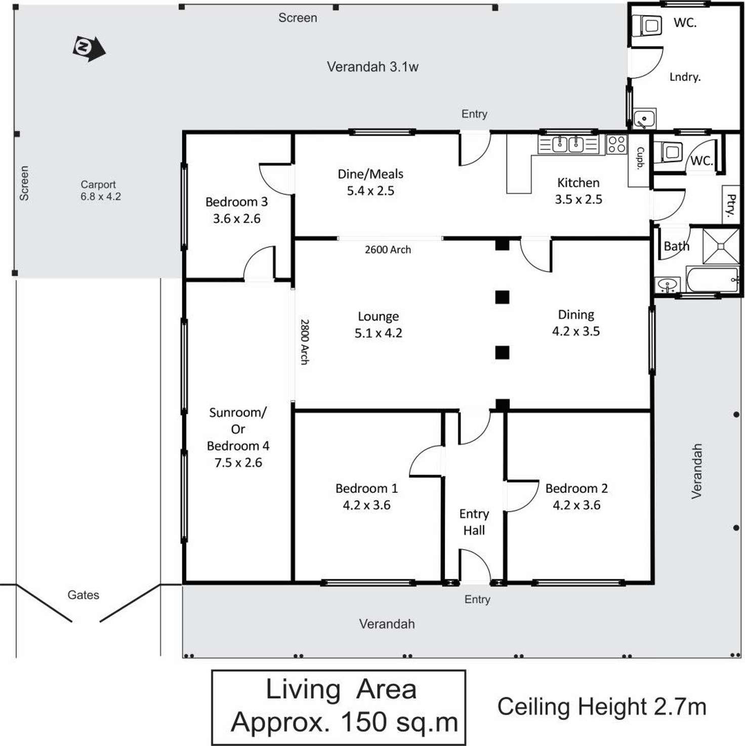 Floorplan of Homely house listing, 35 Vaughan Terrace, Berri SA 5343
