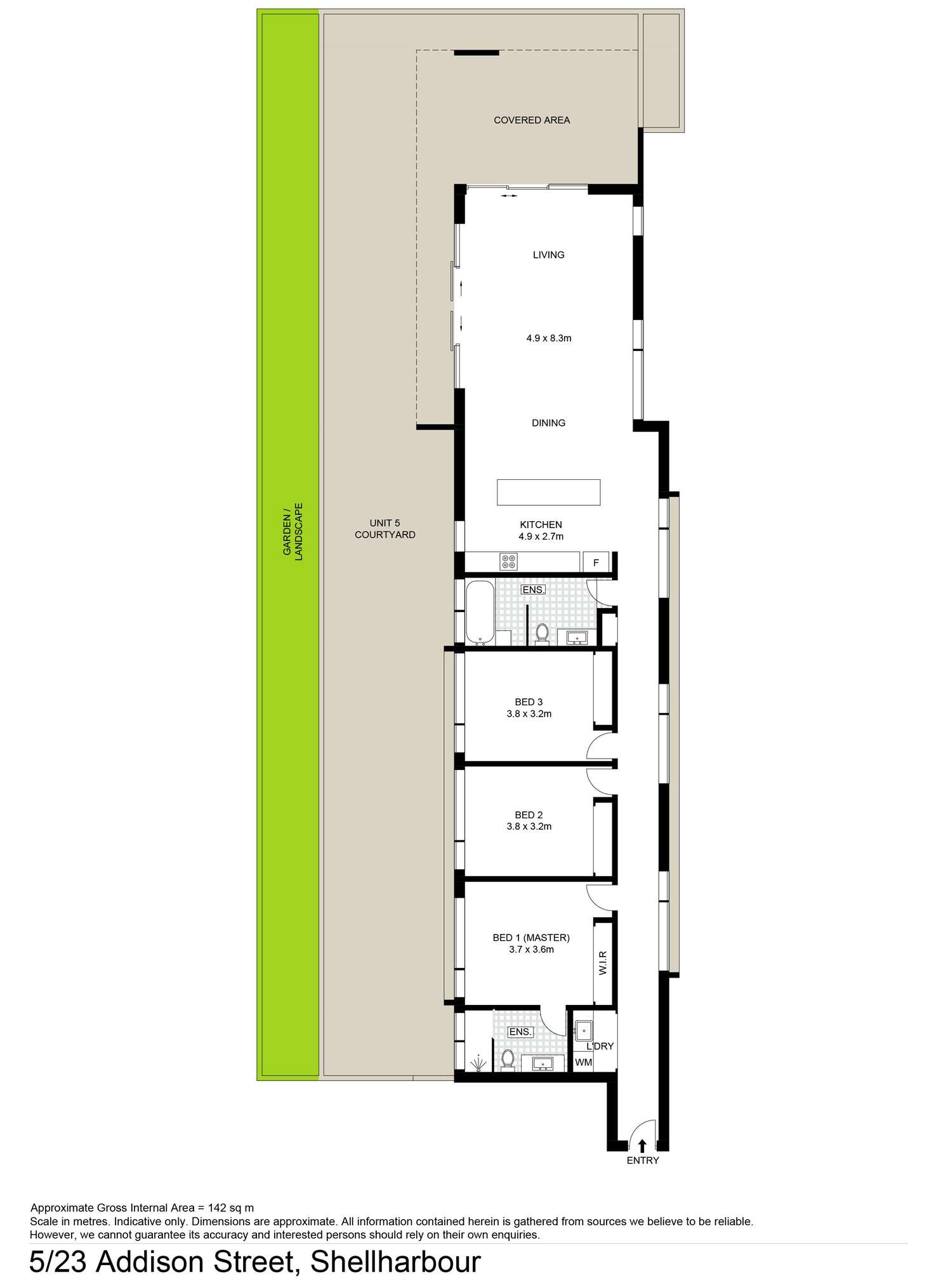 Floorplan of Homely apartment listing, 5-21/23 Addison Street, Shellharbour NSW 2529