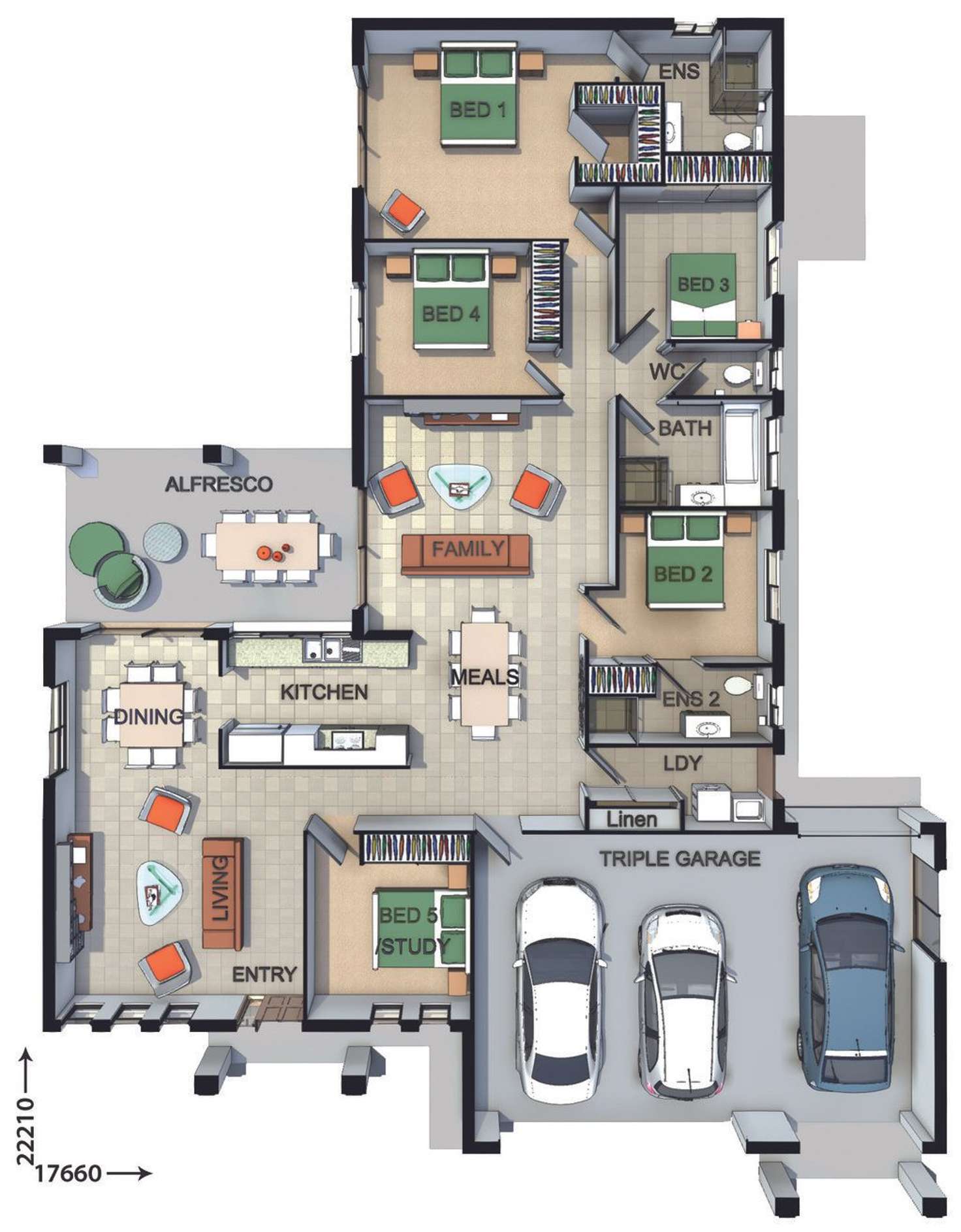 Floorplan of Homely house listing, 32 Tulip Street, Yamanto QLD 4305