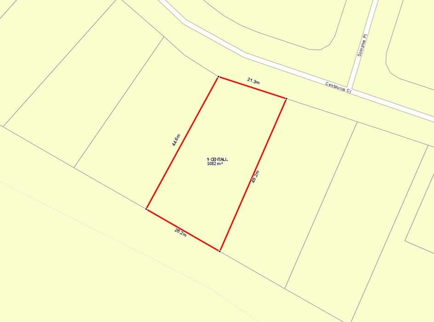 Floorplan of Homely residentialLand listing, 9 Centaurus Close, Telina QLD 4680