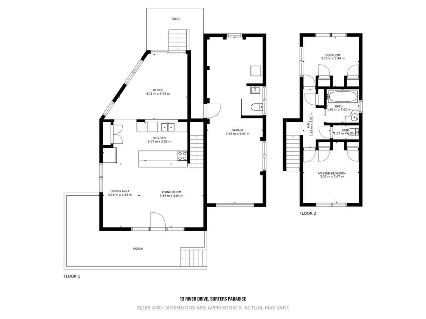 Floorplan of Homely house listing, 13 River Drive, Surfers Paradise QLD 4217