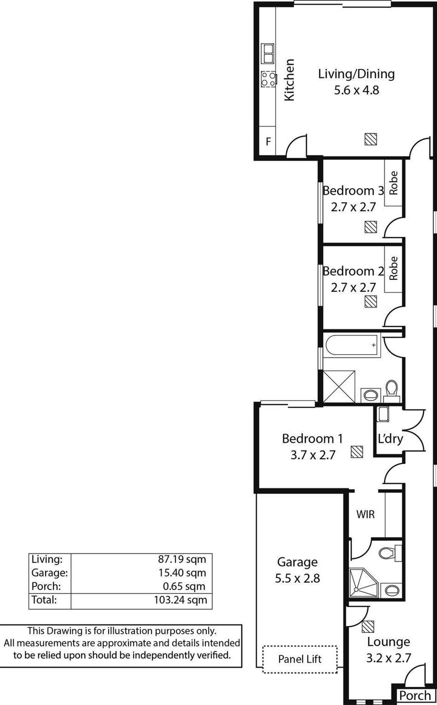 Floorplan of Homely house listing, 73 Centenary Circuit, Andrews Farm SA 5114