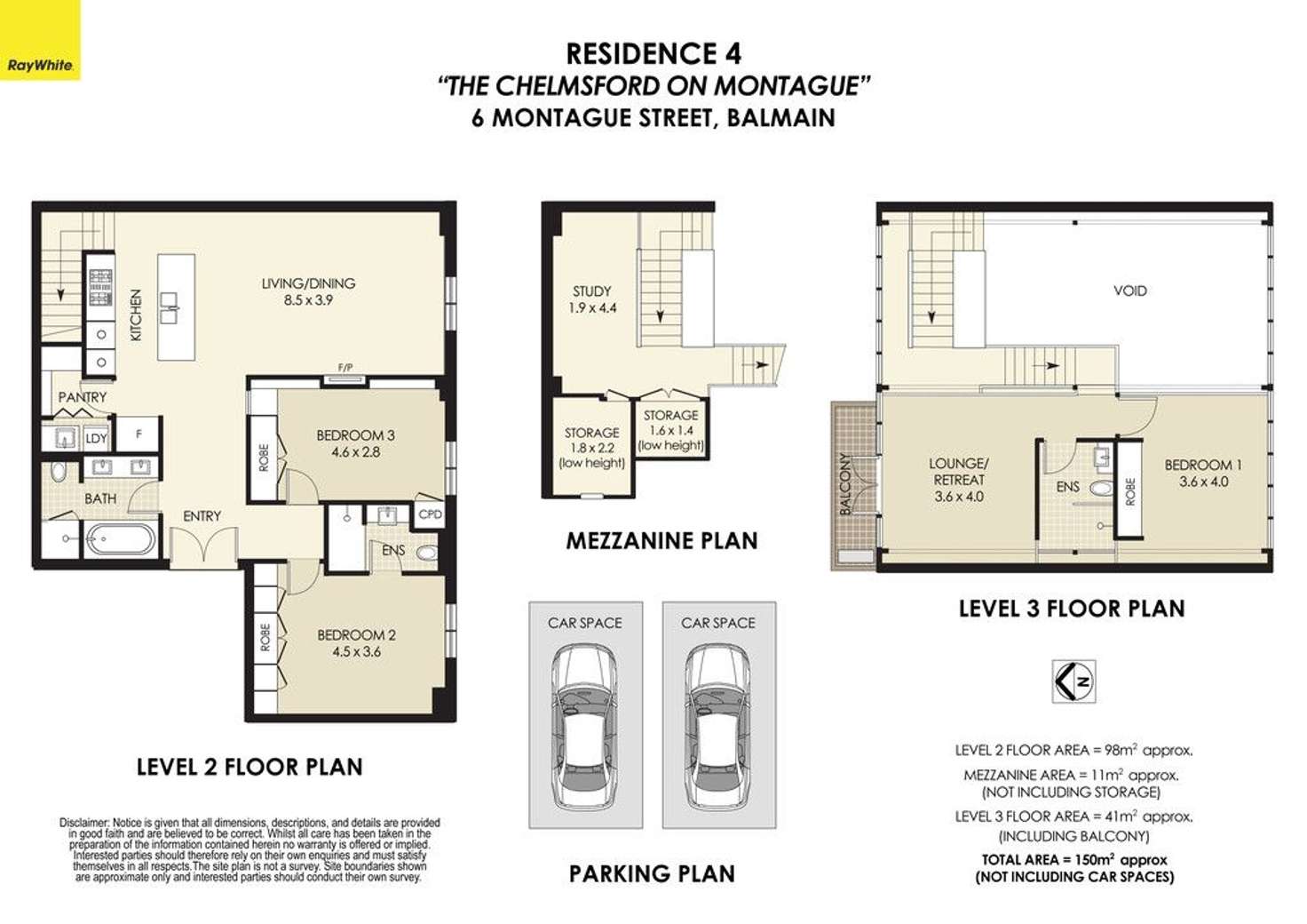 Floorplan of Homely apartment listing, 4/6 Montague Street, Balmain NSW 2041