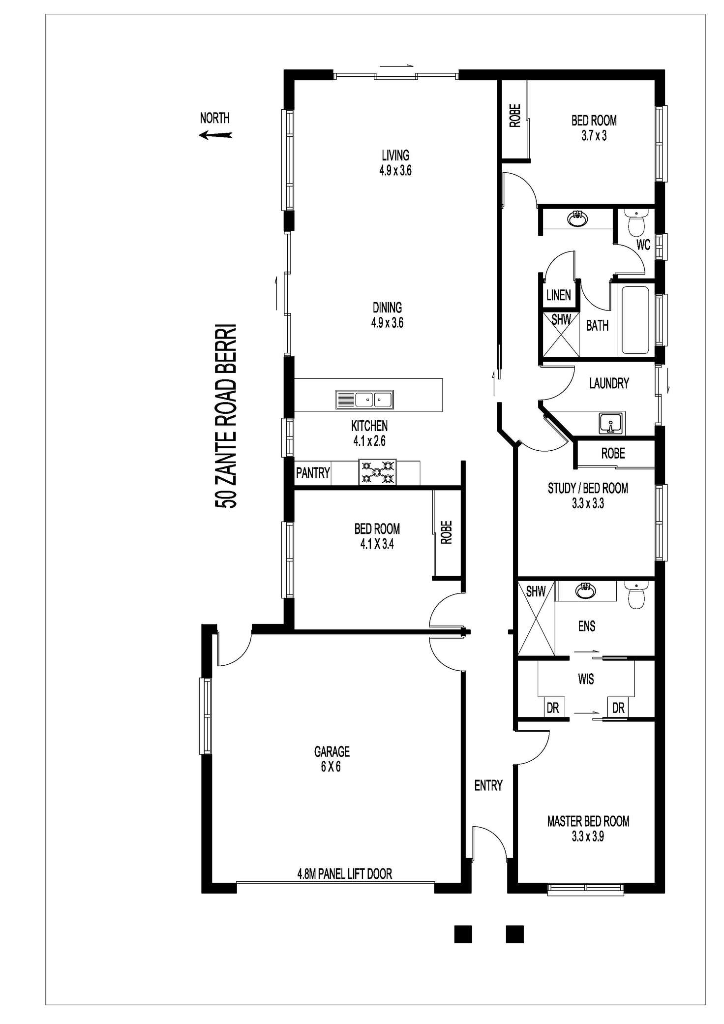 Floorplan of Homely house listing, 50 Zante Road, Berri SA 5343