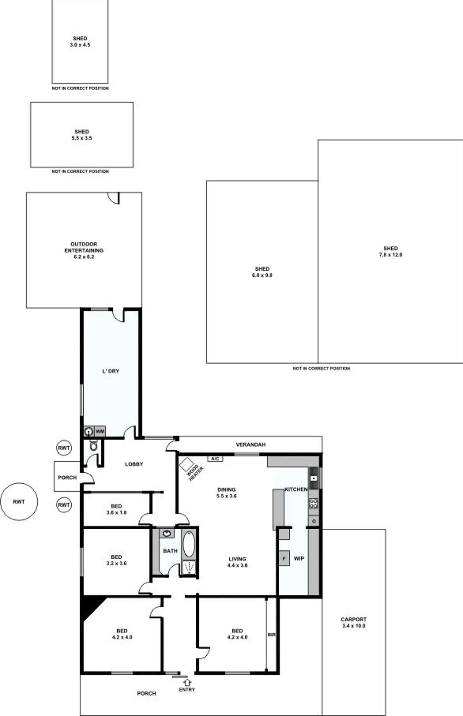 Floorplan of Homely house listing, 12 Main Coast Road, Stansbury SA 5582