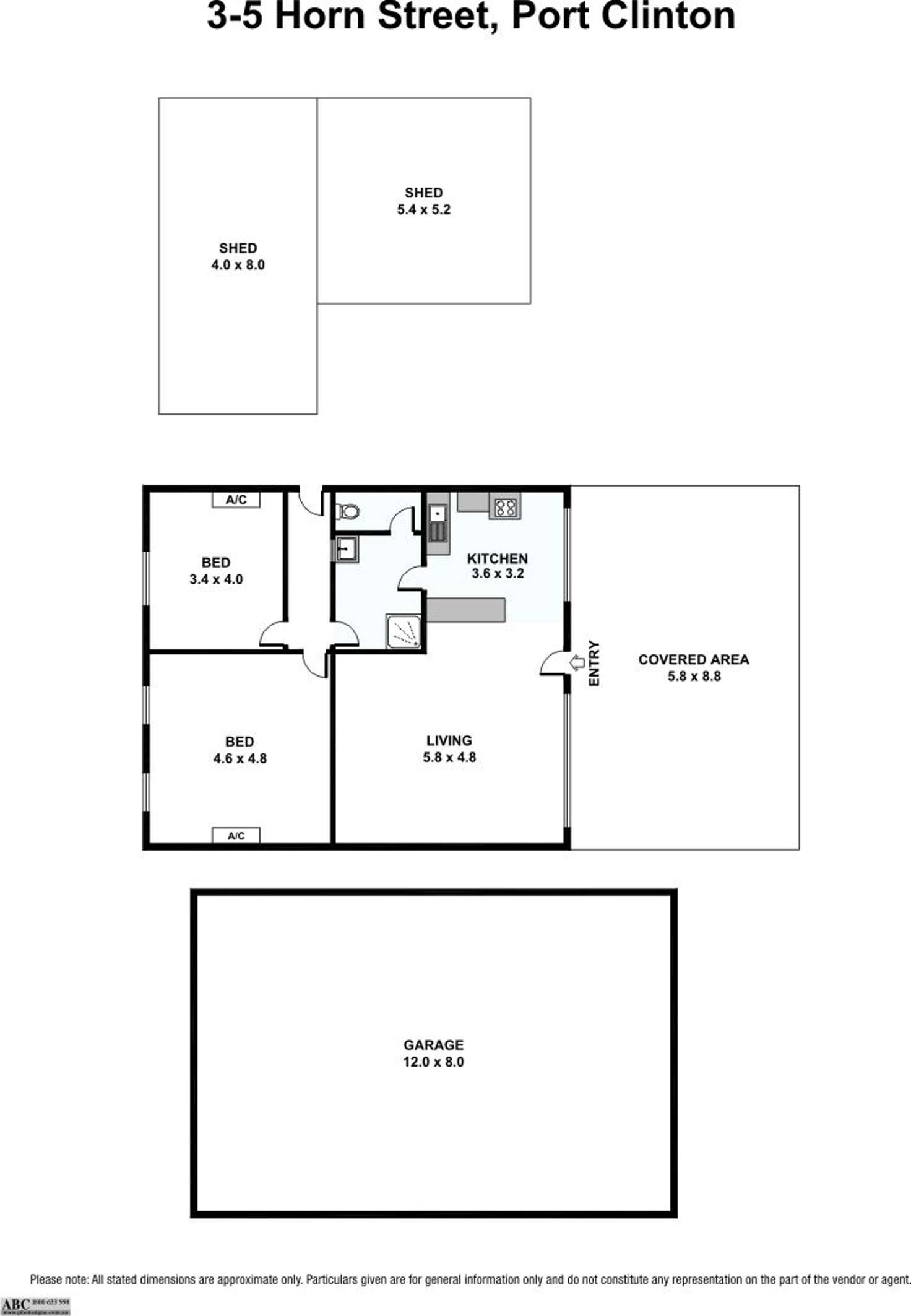 Floorplan of Homely house listing, 3-5 Horn Street, Clinton SA 5570