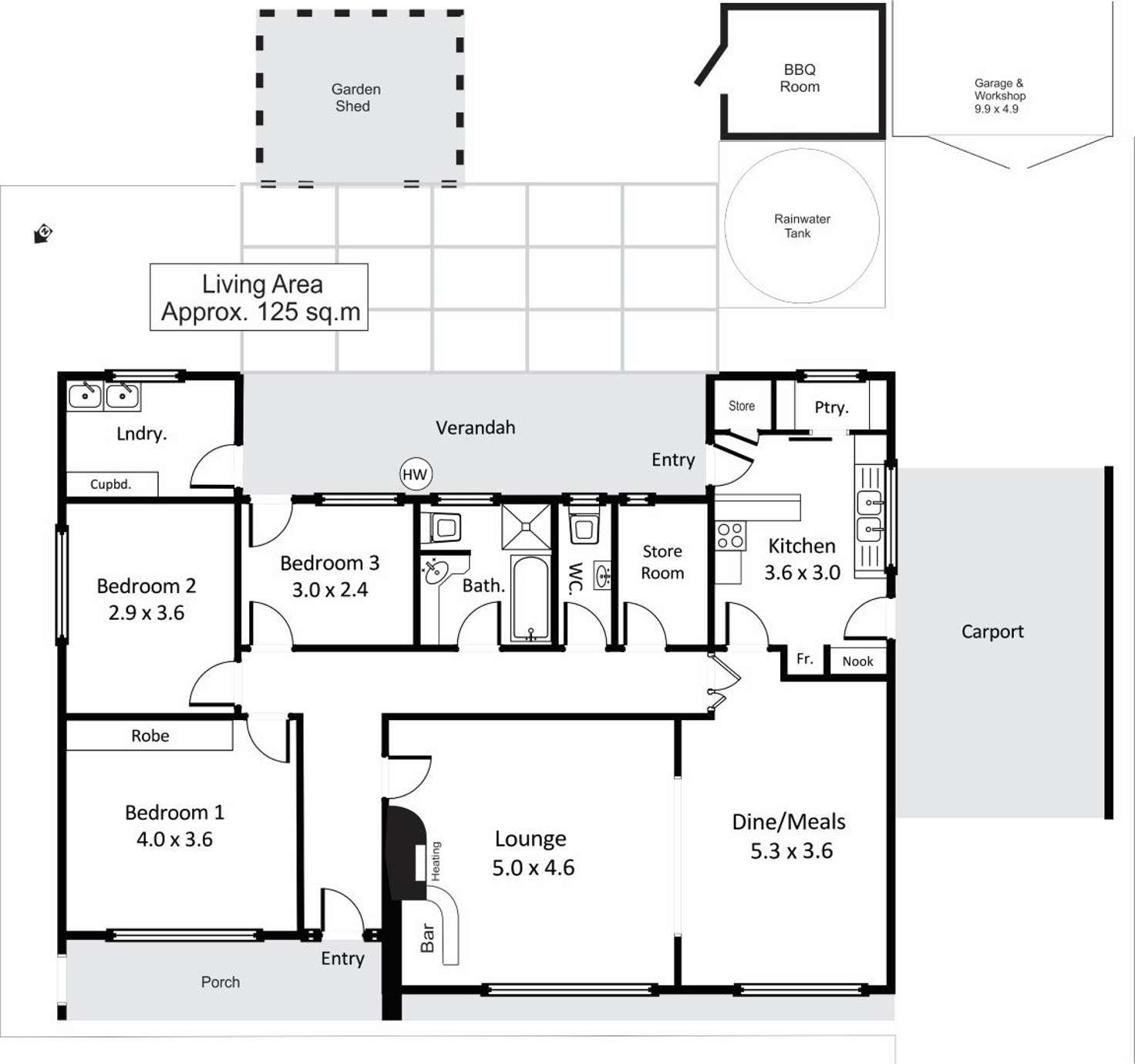 Floorplan of Homely house listing, 18 Scott Avenue, Barmera SA 5345