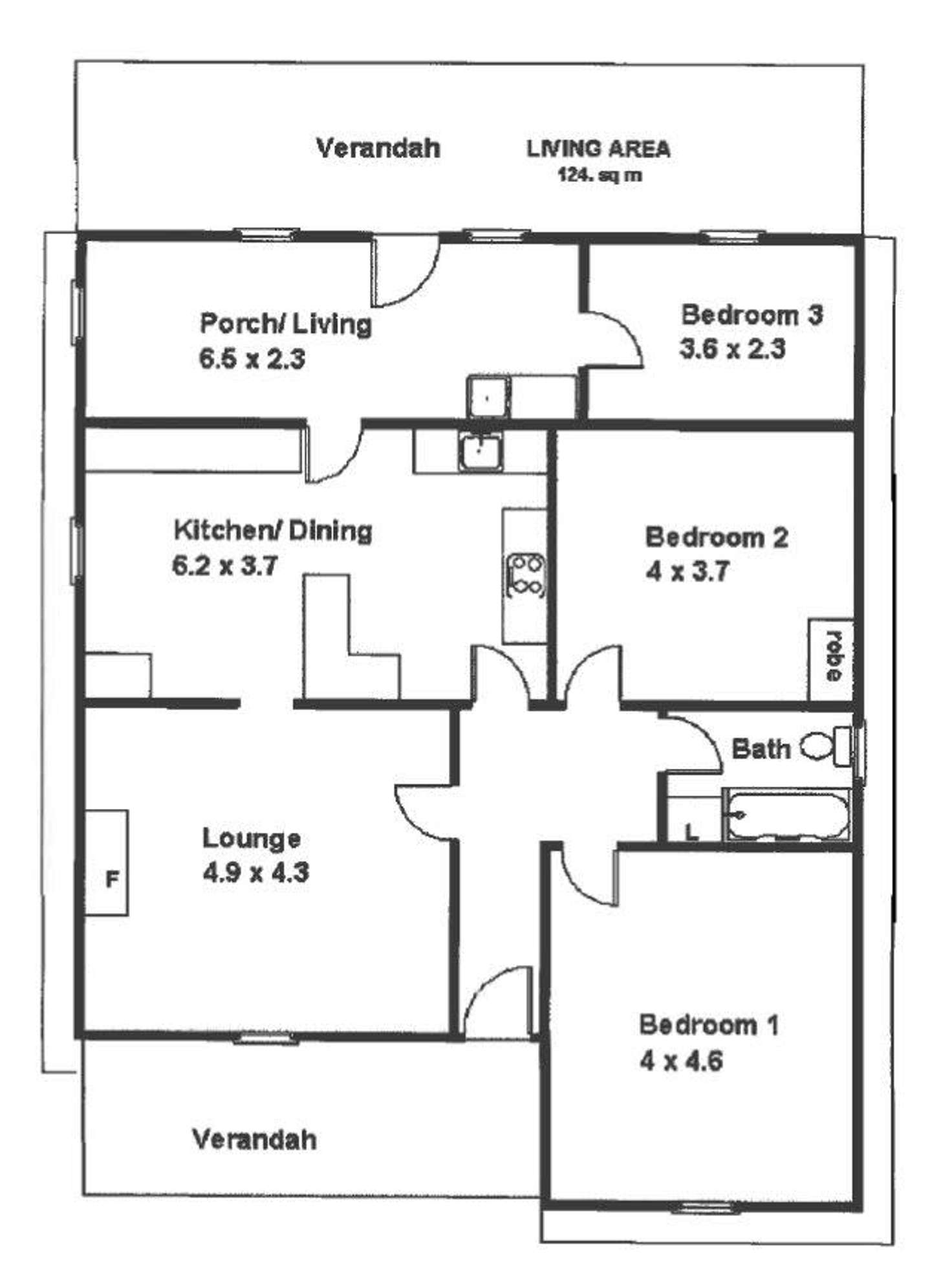 Floorplan of Homely house listing, 34 Seventeenth Street, Renmark SA 5341