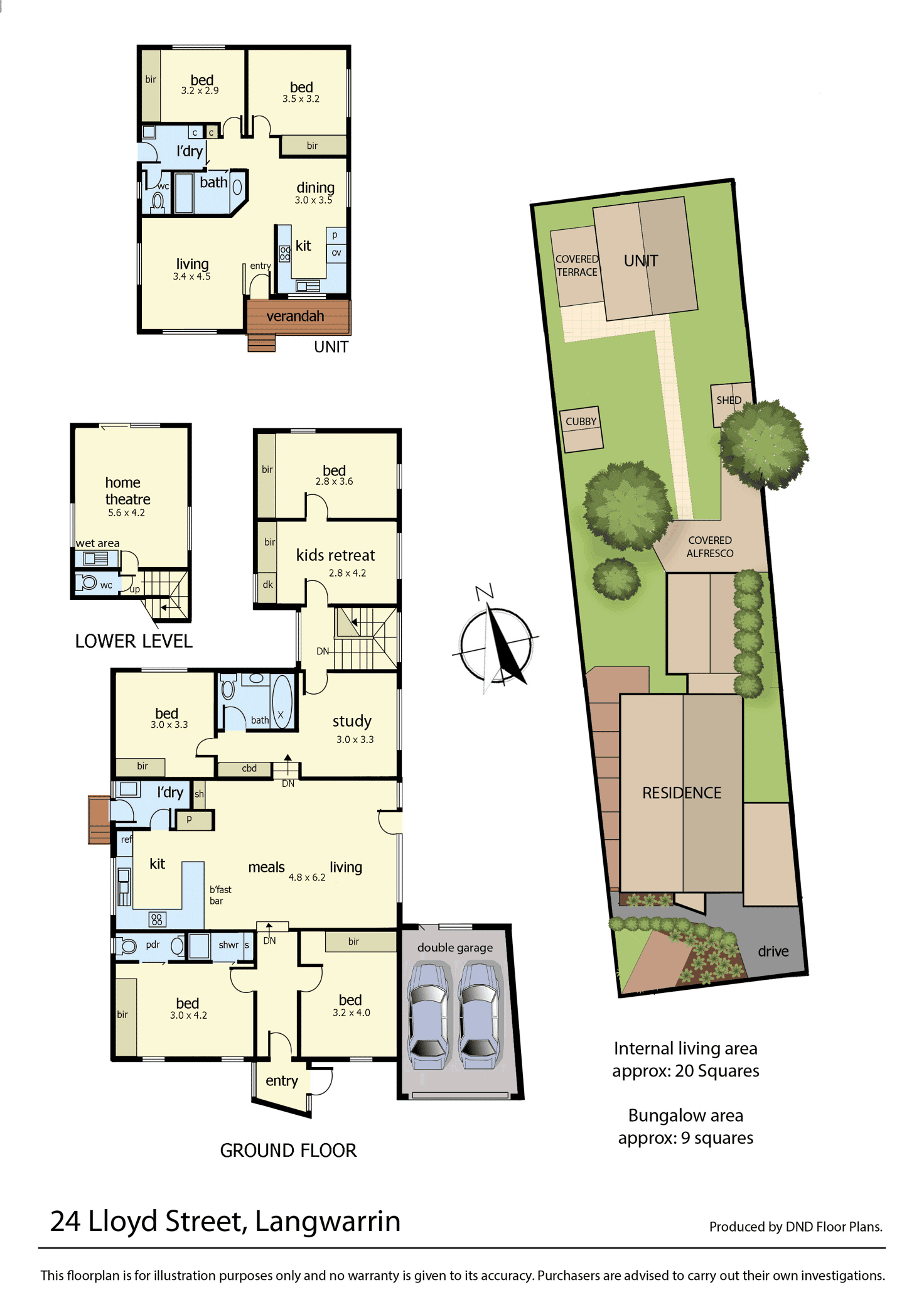 Floorplan of Homely house listing, 24 Lloyd Street, Langwarrin VIC 3910