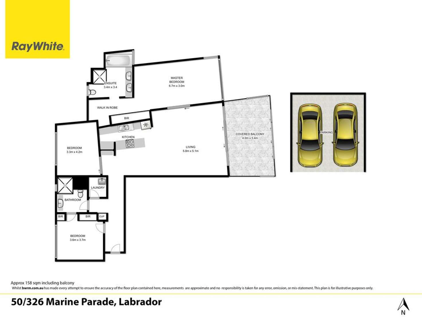 Floorplan of Homely unit listing, 50/326 Marine Parade, Labrador QLD 4215