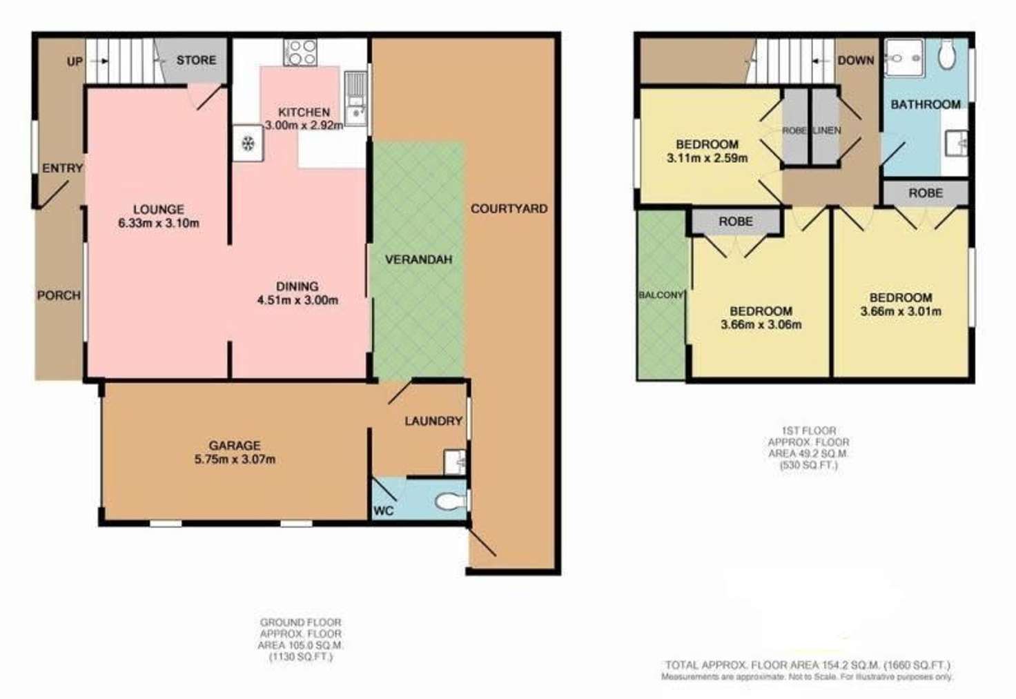 Floorplan of Homely townhouse listing, 4/40-42 Bateman Avenue, Albion Park Rail NSW 2527