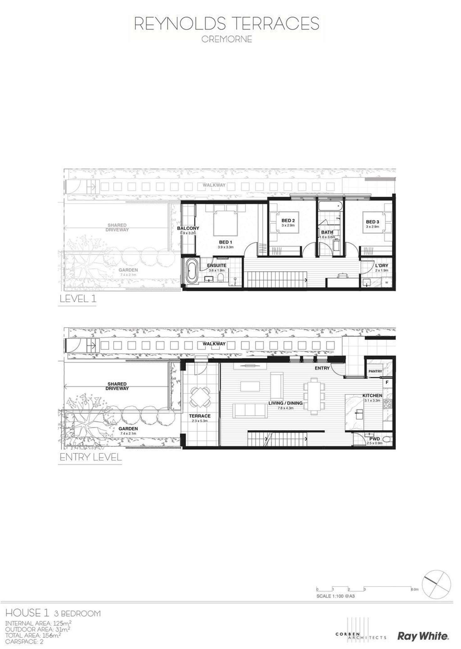 Floorplan of Homely townhouse listing, 2/53 Reynolds Street, Cremorne NSW 2090