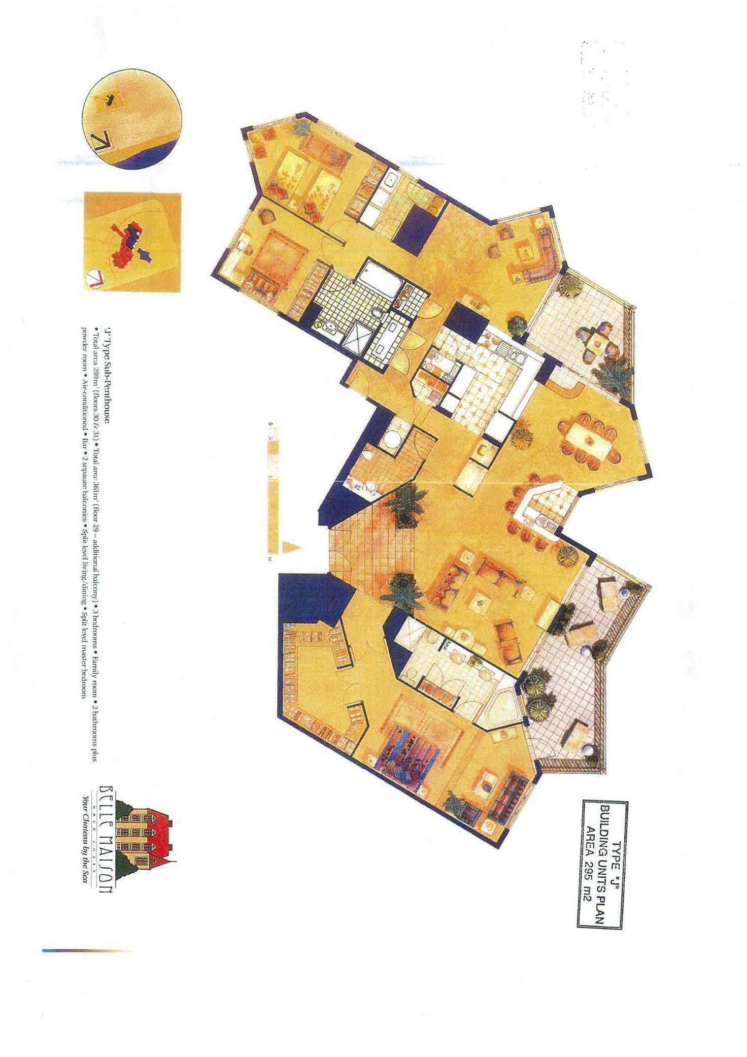 Floorplan of Homely unit listing, 127/129 Sub Penthouse  'Belle Maison' Surf Parade, Broadbeach QLD 4218
