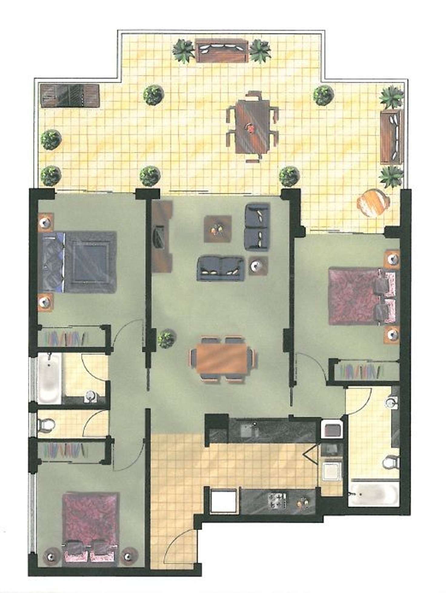 Floorplan of Homely apartment listing, 3210/141 Campbell Street, Bowen Hills QLD 4006