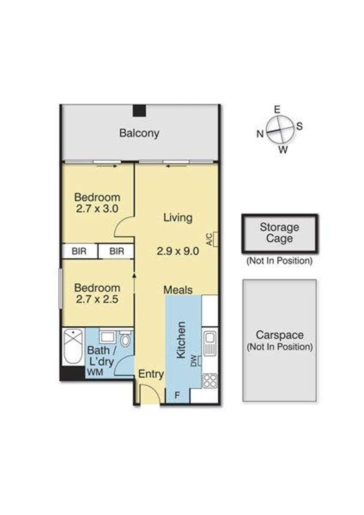 Floorplan of Homely unit listing, 128/100 Plenty Road, Preston VIC 3072