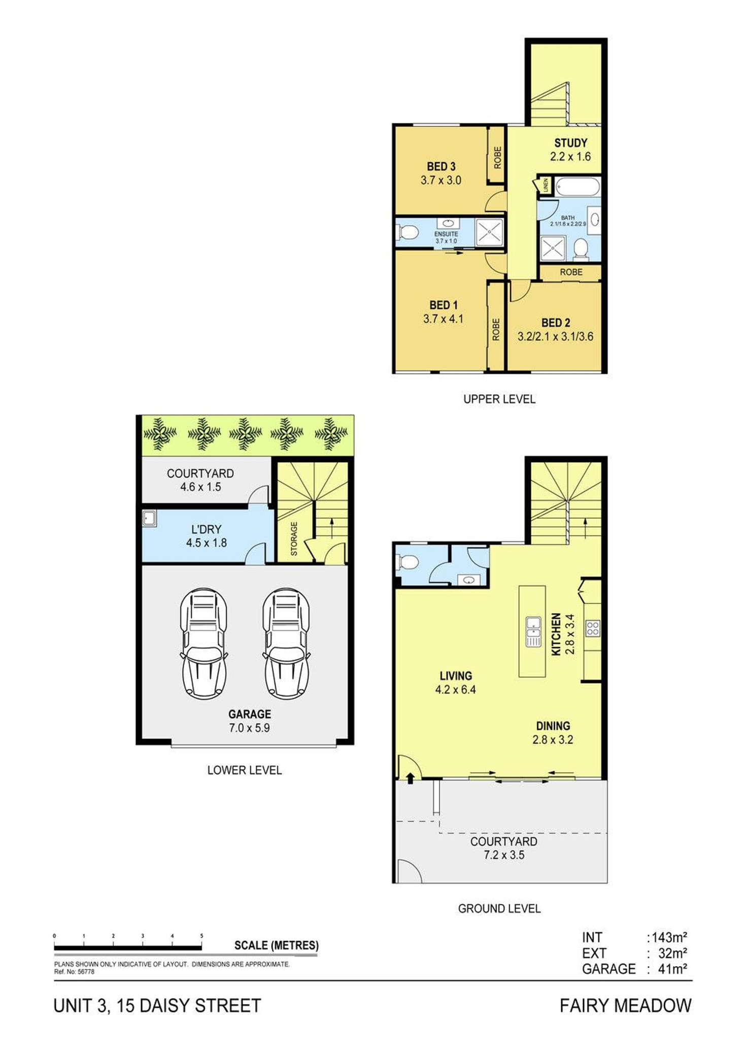 Floorplan of Homely townhouse listing, 3/15 Daisy Street, Fairy Meadow NSW 2519