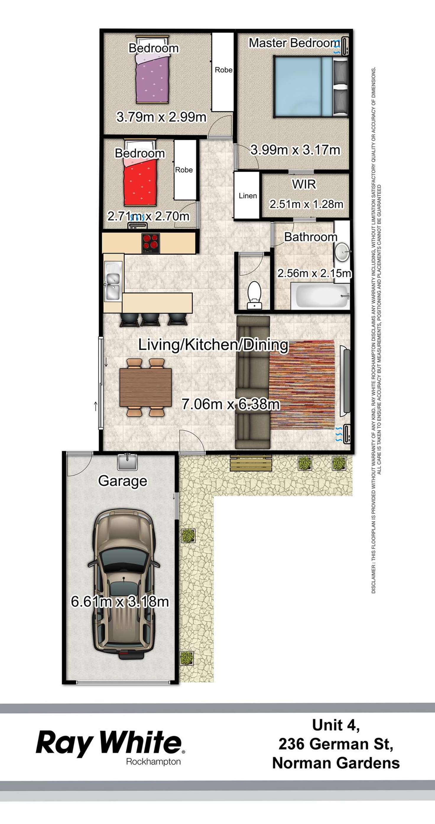 Floorplan of Homely unit listing, 4/236 German Street, Norman Gardens QLD 4701