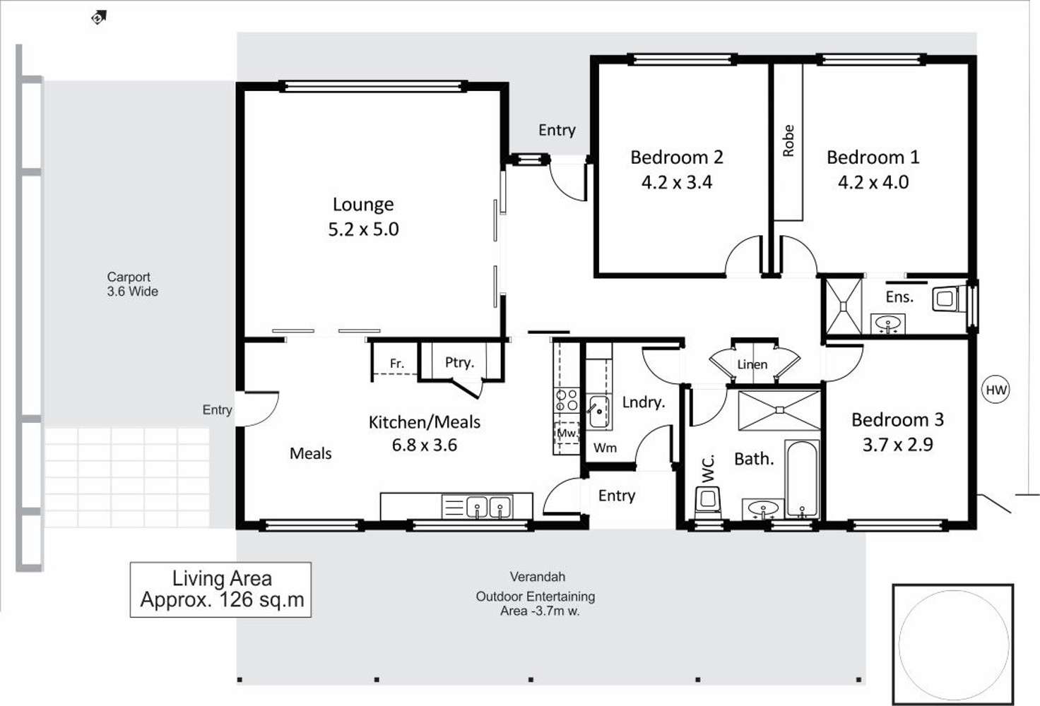 Floorplan of Homely house listing, 8 Aitken Street, Berri SA 5343