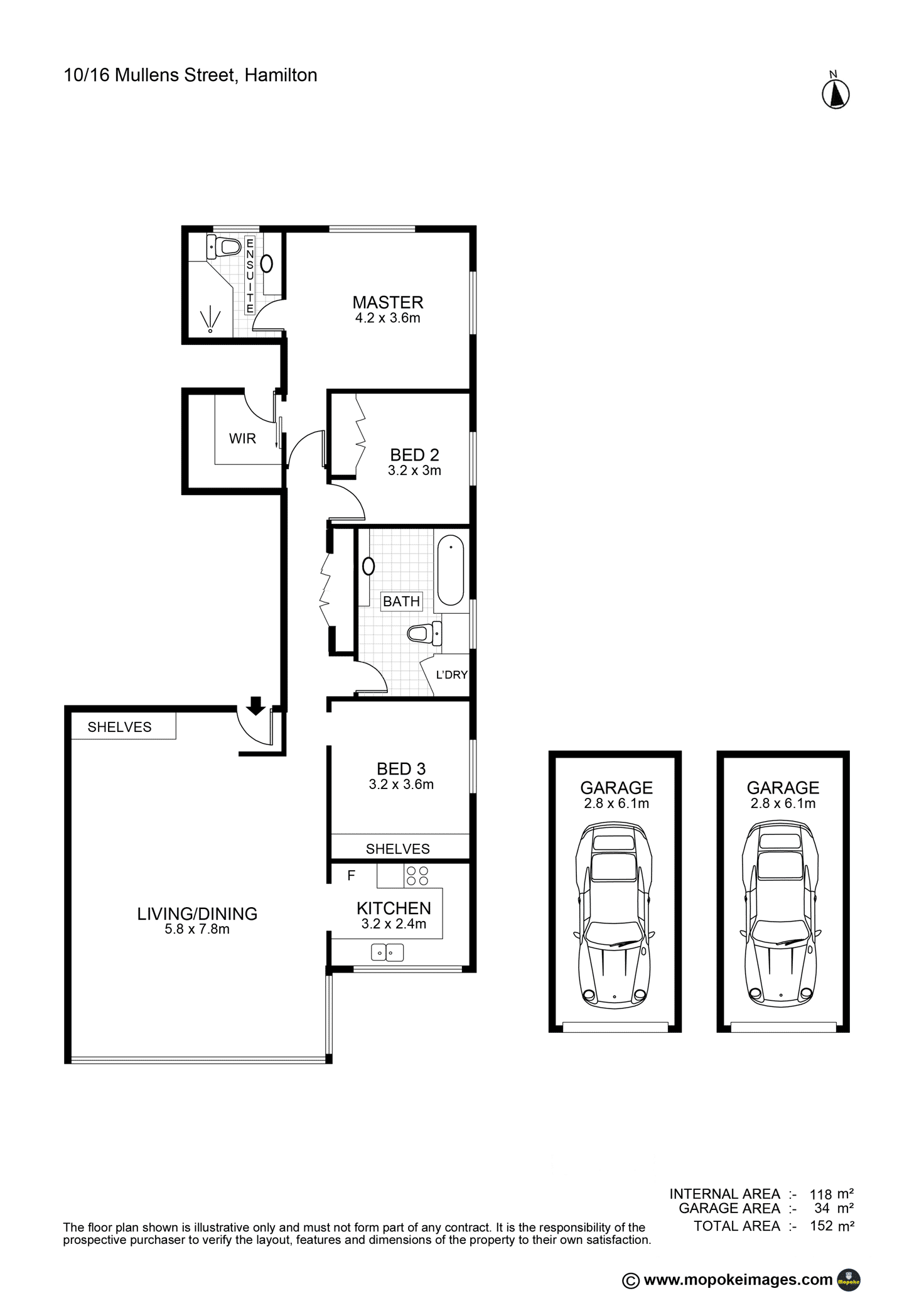 Floorplan of Homely unit listing, 10/16 Mullens Street, Hamilton QLD 4007