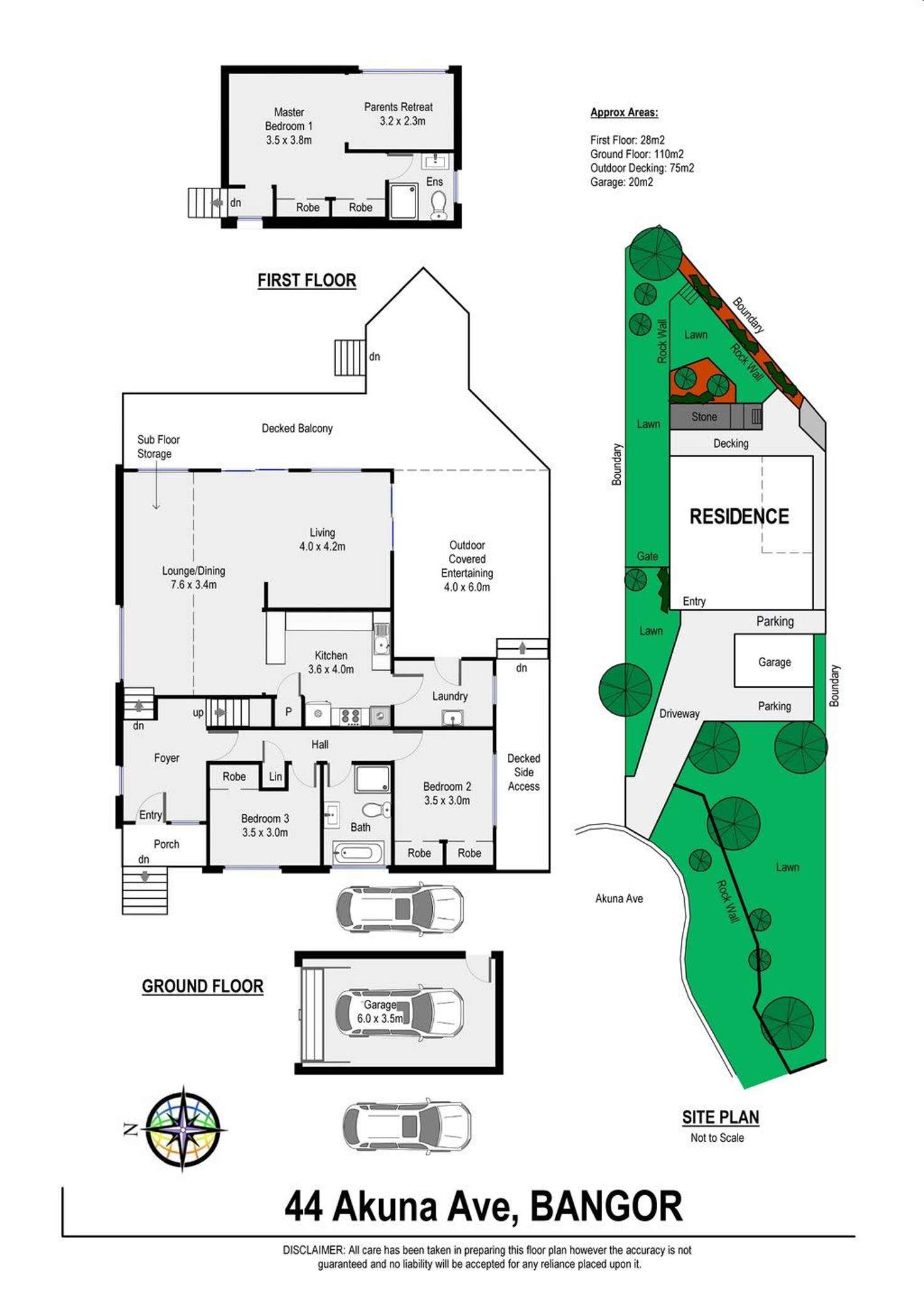 Floorplan of Homely house listing, 44 Akuna Avenue, Bangor NSW 2234
