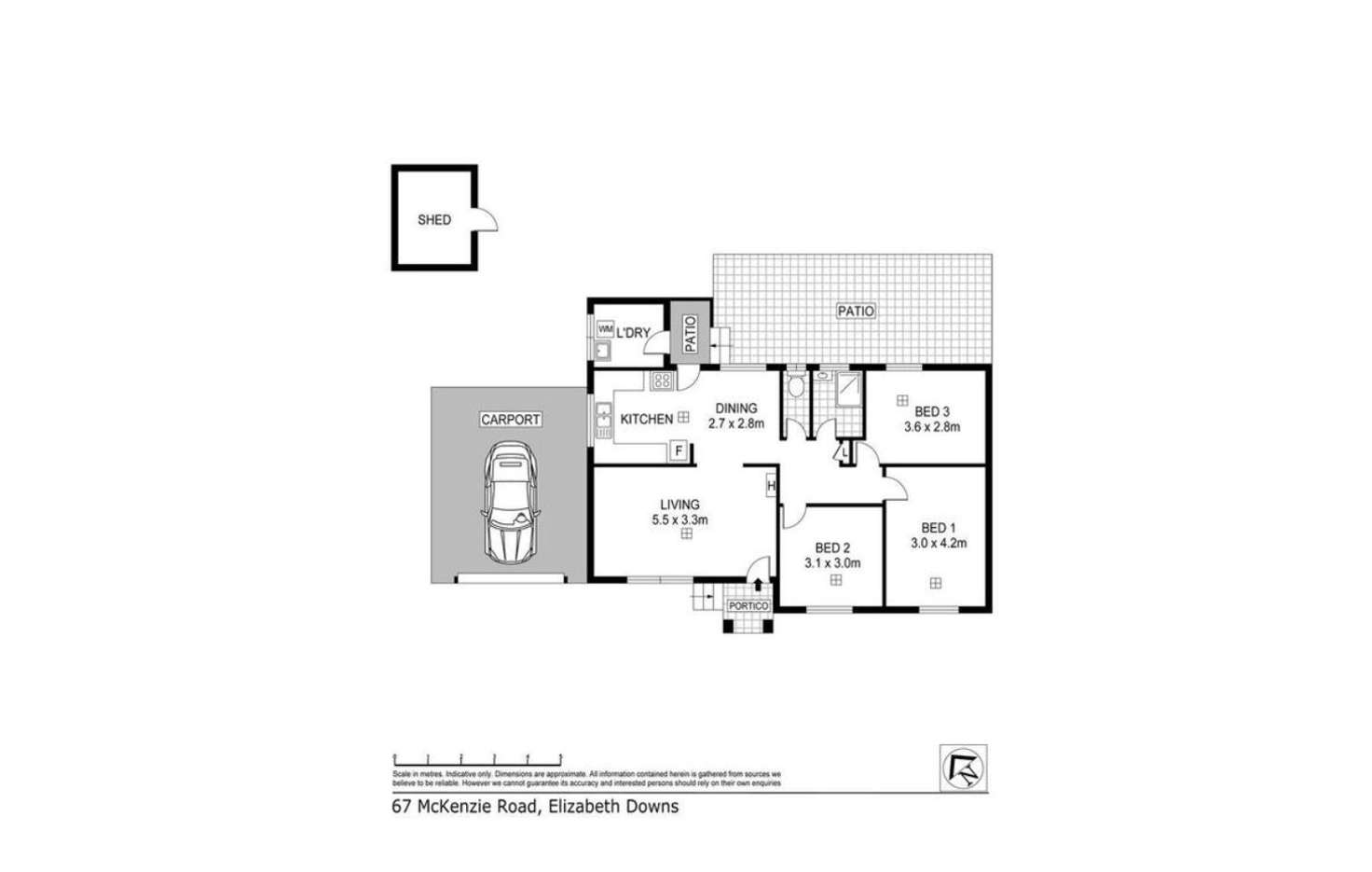 Floorplan of Homely house listing, 67 Mckenzie Road, Elizabeth Downs SA 5113