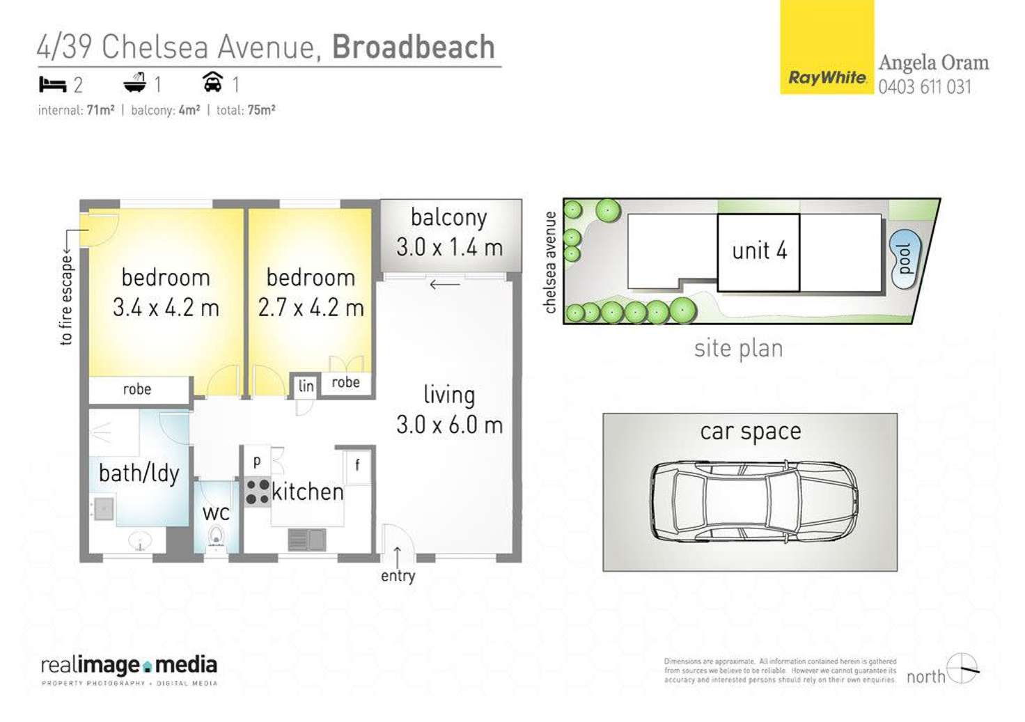 Floorplan of Homely unit listing, 4/39 Chelsea Avenue, Broadbeach QLD 4218