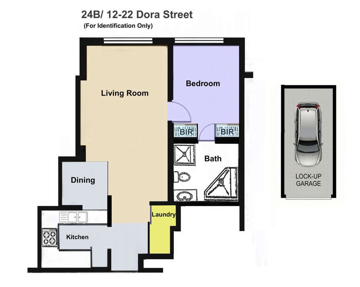 Floorplan of Homely apartment listing, 24B/12 Dora Street, Hurstville NSW 2220